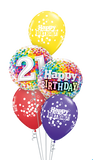 Age Birthday Confetti Balloon Gift ( Age 18, 30, 50, 60, 70, 80, 100 Available)