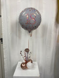 Rose Gold 18 Decorated Table Stand