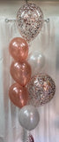 Rose gold Confetti Floor Arrangement (other colours available)