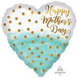 Happy Mother's Day Balloon - Teal Ombre