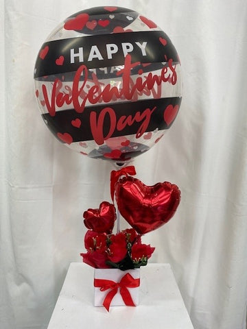 Happy Valentine's Day Bubble Balloon Box