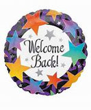 Welcome Back! Stars Foil Balloon