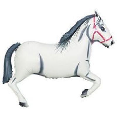 White Horse Balloon Shape