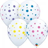 5 x Colourful Dots Latex