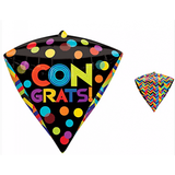 Congrats Diamond Orbz Balloon
