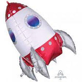 Rocket Ship Shape Foil Balloon