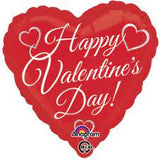 Happy Valentine's Day 45cm White Hearts