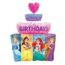Disney Princess Birthday Castle Cake Shape Foil Balloon