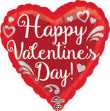 Happy Valentine's Day Silver Hearts