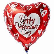 Happy Valentine's Day White Hearts 90cm Jumbo Foil Balloon