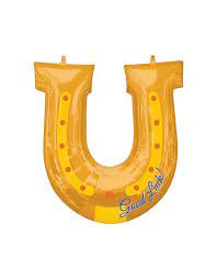 Good Luck Horse Shoe Shape Foil Balloon