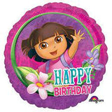 Dora The Explorer Happy Birthday Foil Balloon
