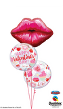 Valentine's Day Kiss Sweet Lips Balloon Bouquet