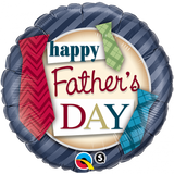 Fathers Day Ties Foil Balloon