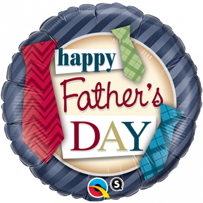 Fathers Day Ties Foil Balloon