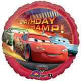 Cars Lightning McQueen Birthday Champ Foil Balloon