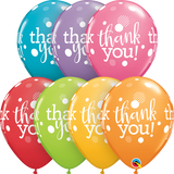 5 x Thank You latex Balloons