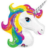 Rainbow Unicorn Balloon Shape
